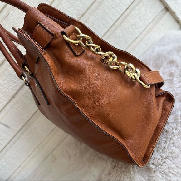 MICHAEL KORS Acorn Large Hamilton Tote Satchel Handbag Laptop Work Bag - Picture 9 of 12